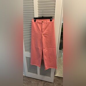 Billabong stretch coral high waisted wide leg jean sz 28